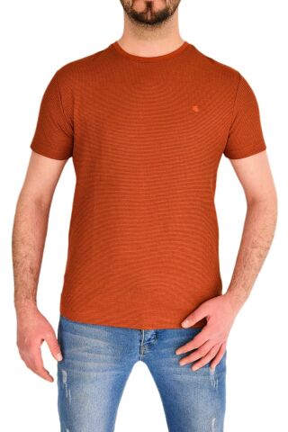 Erkek Sıfır Yaka Tişört Waffle BGL-ST01892