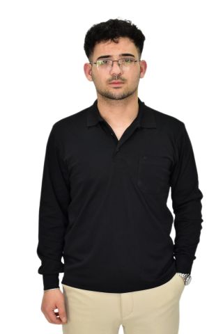 Erkek Büyük Beden Mevsimlik Polo Yaka Sweatshirt 1-6830 BGL-ST04415