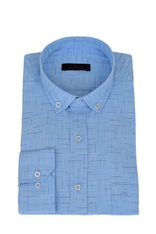 Erkek Klasik Uzun Kollu Çizğili Gömlek BGL-ST03553