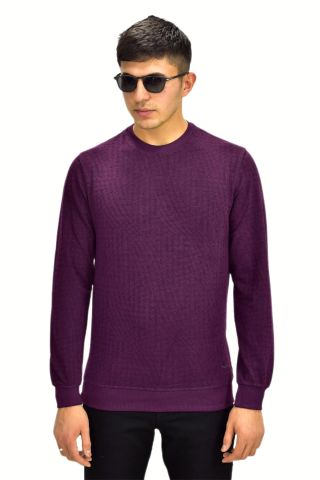Erkek Spor Sıfır Yaka Sweatshirt R2264 BGL-ST03186