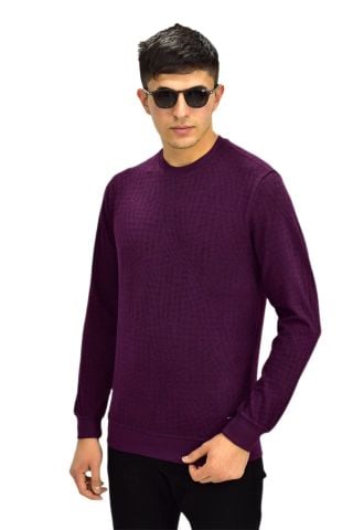 Erkek Spor Sıfır Yaka Sweatshirt R2264 BGL-ST03186