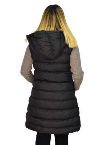 Kadın Kapüşonlu Uzun Yelek 2308 BGL-ST03275