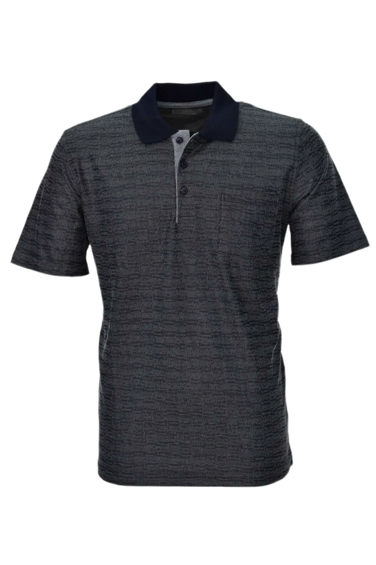 Erkek Polo Yaka Jakarlı Cepli Tişört 7720 BGL-ST03831