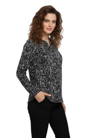 Kadın Yumoş Düğmeli Modelli Bluz BGL-ST05134