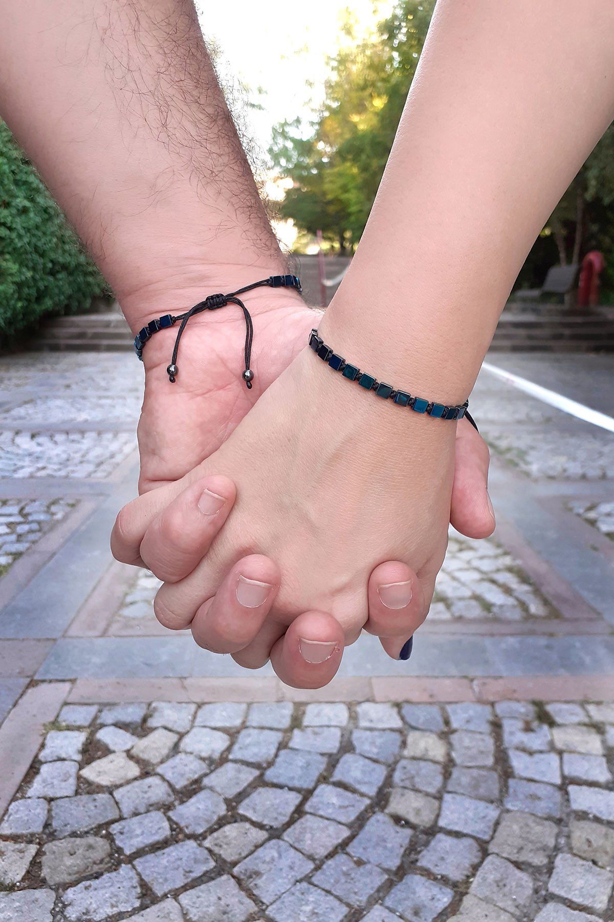 Natural stone deals couple bracelets