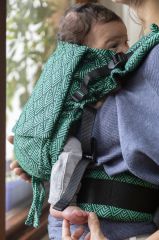 Standard Toddler Size Kangaroo - Herringbone Emerald