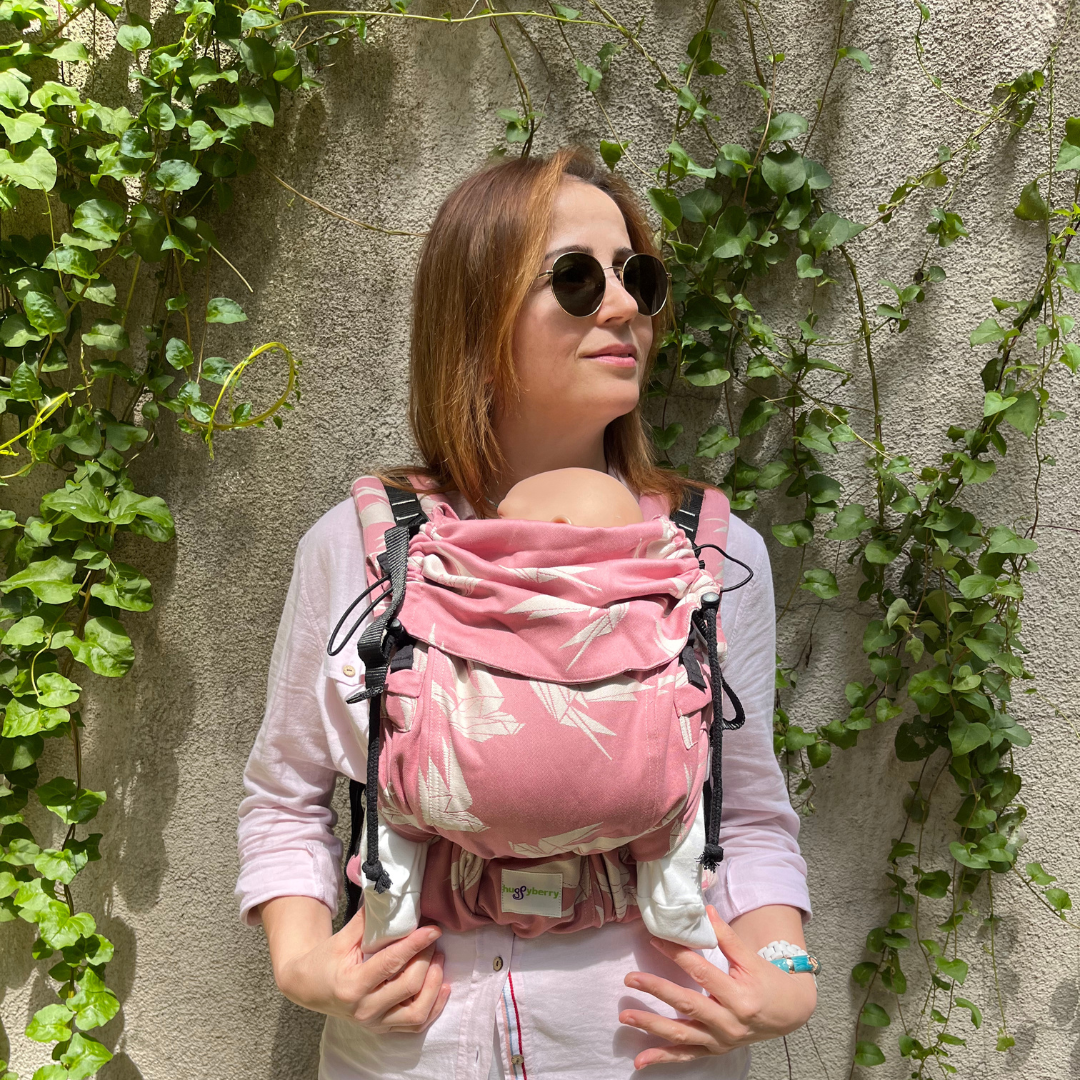 Huggy Nest Baby Carrier - Dock Dahlia