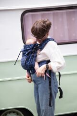 Huggy Softy Baby Size Carrier - Marble Sapphire