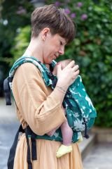 Huggy Softy Baby Size Carrier - Begonvil Jade