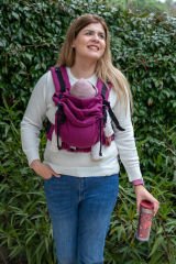 Huggy Softy Baby Size Carrier - Fuschia