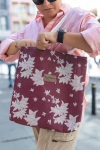 Huggy Tote Bag -Bougainvillea Valentine