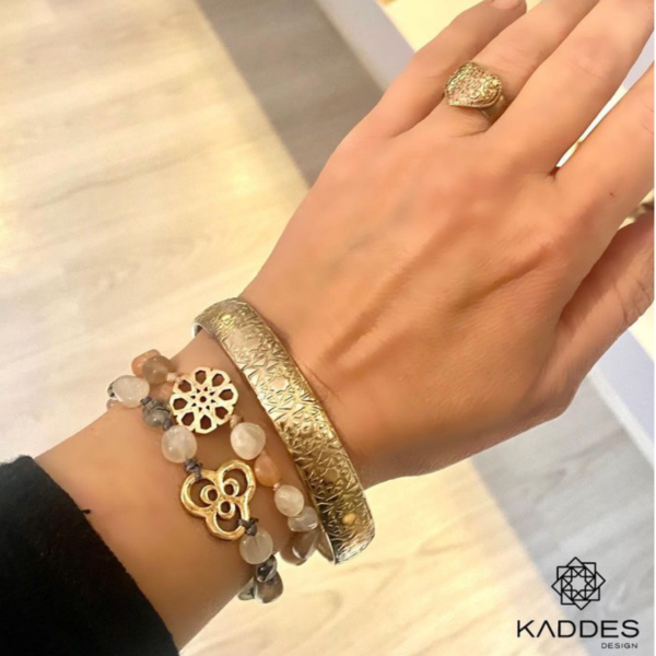 Kaddes Logo Cuff Bileklik - Bronz