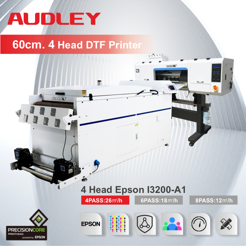 Audley DTF Printer 60 cm. Epson i3200 4 Kafa