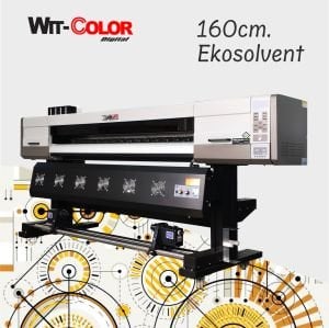 Wit-Color 1.60m Ekosolvent Baskı Makinesi