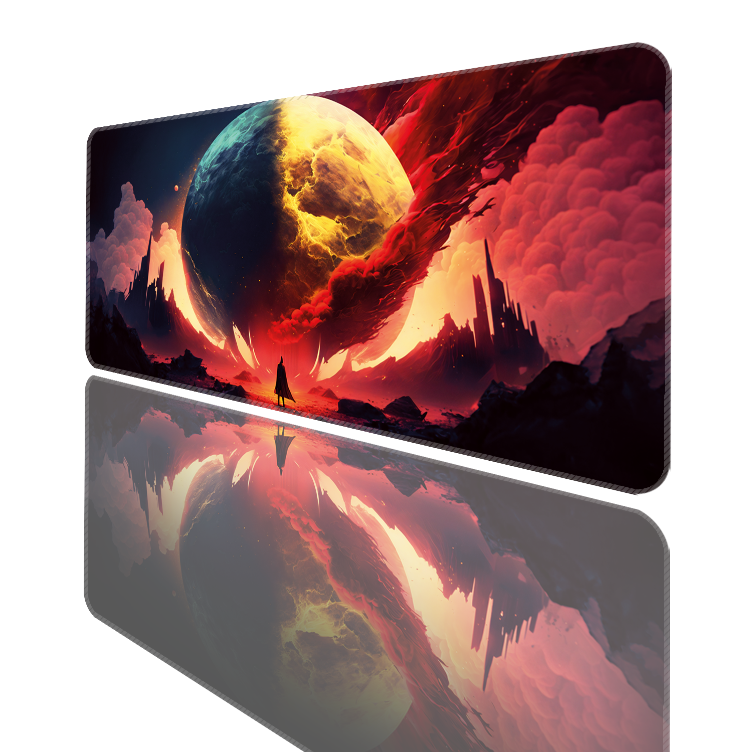 Mouse Pad Büyük Boy Gaming Oyuncu XXl 90x40 Ve 70x30 Cm BLOODYMOON