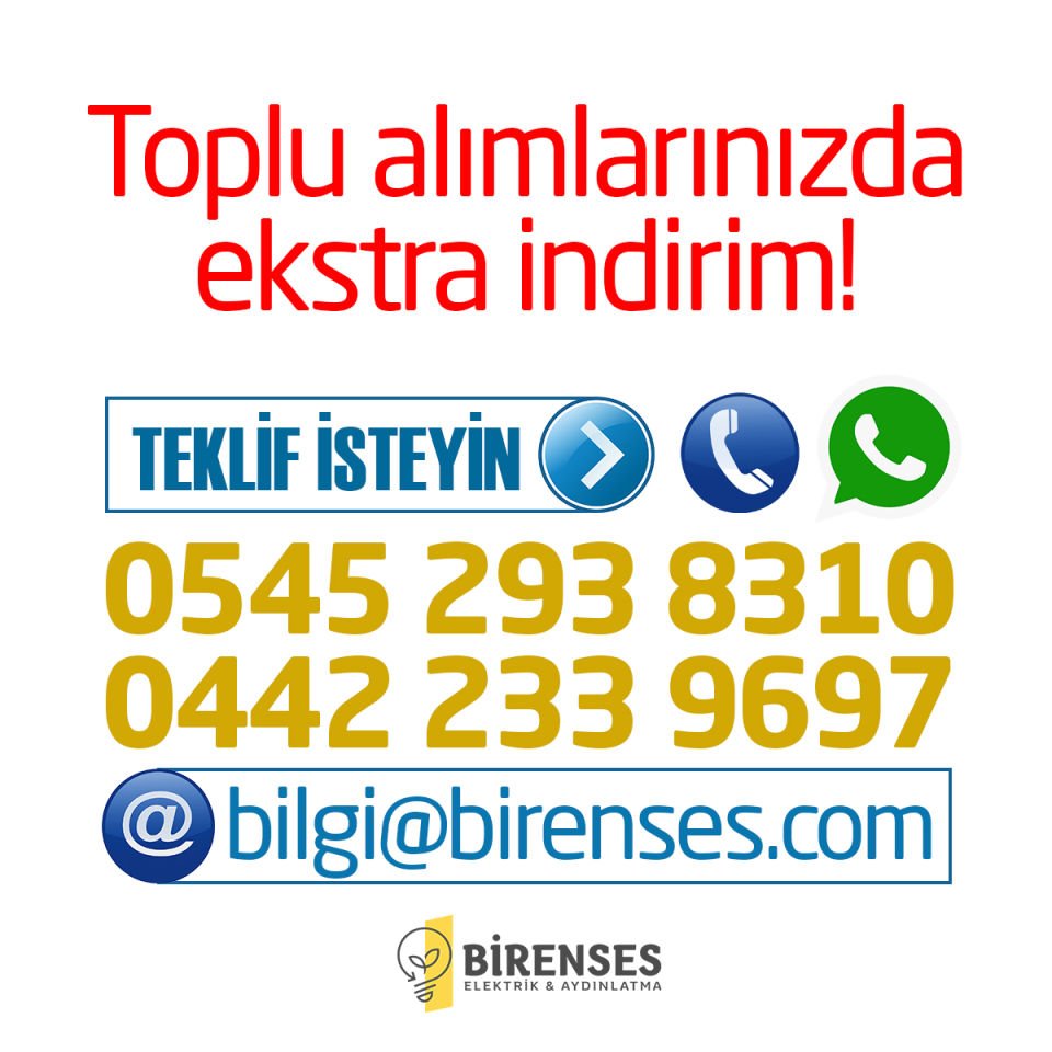 MUTLUSAN Rita Krem Işıklı Zil Etik. Çağırma(12V)(Vidalı) 2200 422 0202