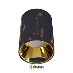 ACK S.U. Dekoratif Armatür Ø80mmx110mm Siyah Reflektör Gold Memer Kasa AH12-08513