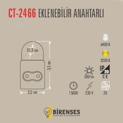 CATA CT-2466G 5W T5 Ledli Bant Armatür Günışığı