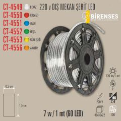 CATA CT-4550 220 V Dış Mekan Şerit Led Kırmızı