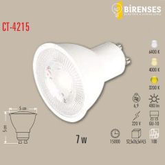CATA CT-4215GG 8W Çanak Led Ampul Gu-10 4000K