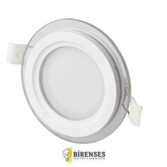 CATA CT-5181B 6W Yuvarlak Camlı Led Panel Beyaz