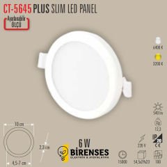 CATA CT-5645G 6W Plus Led Panel Günışığı