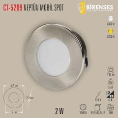 CATA CT-5209G 2W Neptün Ledli Mobil Spot Günışığı