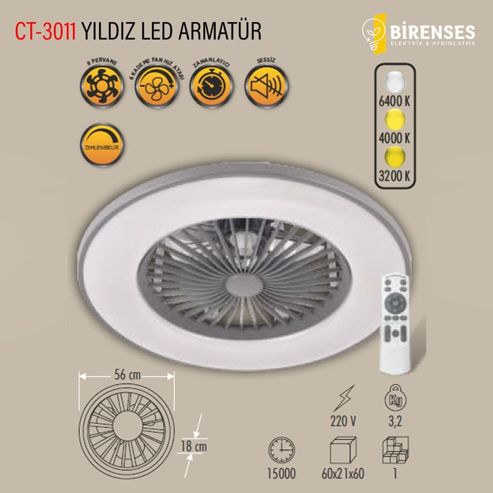 CATA CT-3011 Yıldız Led Armatür