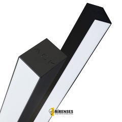 ACK 18W 6500K 610mm Led Linear Armatür Siyah 76mmx76mm ACK Driverli AL01-10631