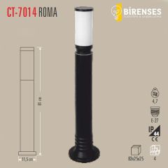 CATA CT-7014 Roma Bahçe Armatürü (80 Cm) (E27)