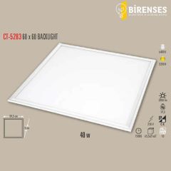 CATA CT-5283G 40W 60X60 Backlight Sıva Altı Led Panel Günışığı