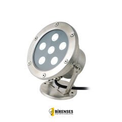 ACK 6W 12V Mat Chrome Ilık Beyaz Ip67 Led Havuz Armatürü 6801-002