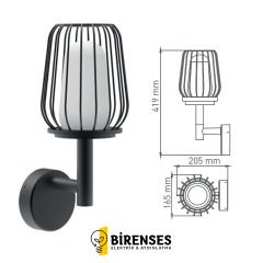 ACK E27 Gordıon Alüminyum Led Bahçe Armatürü 419mm AG36-00602