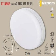 CATA CT-5665G 55W Sıva Üstü  X-Plus Led Panel Günışığı