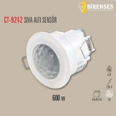 CATA CT-9242 360 Derece Sıva Altı Hareket Sensörü (600W)