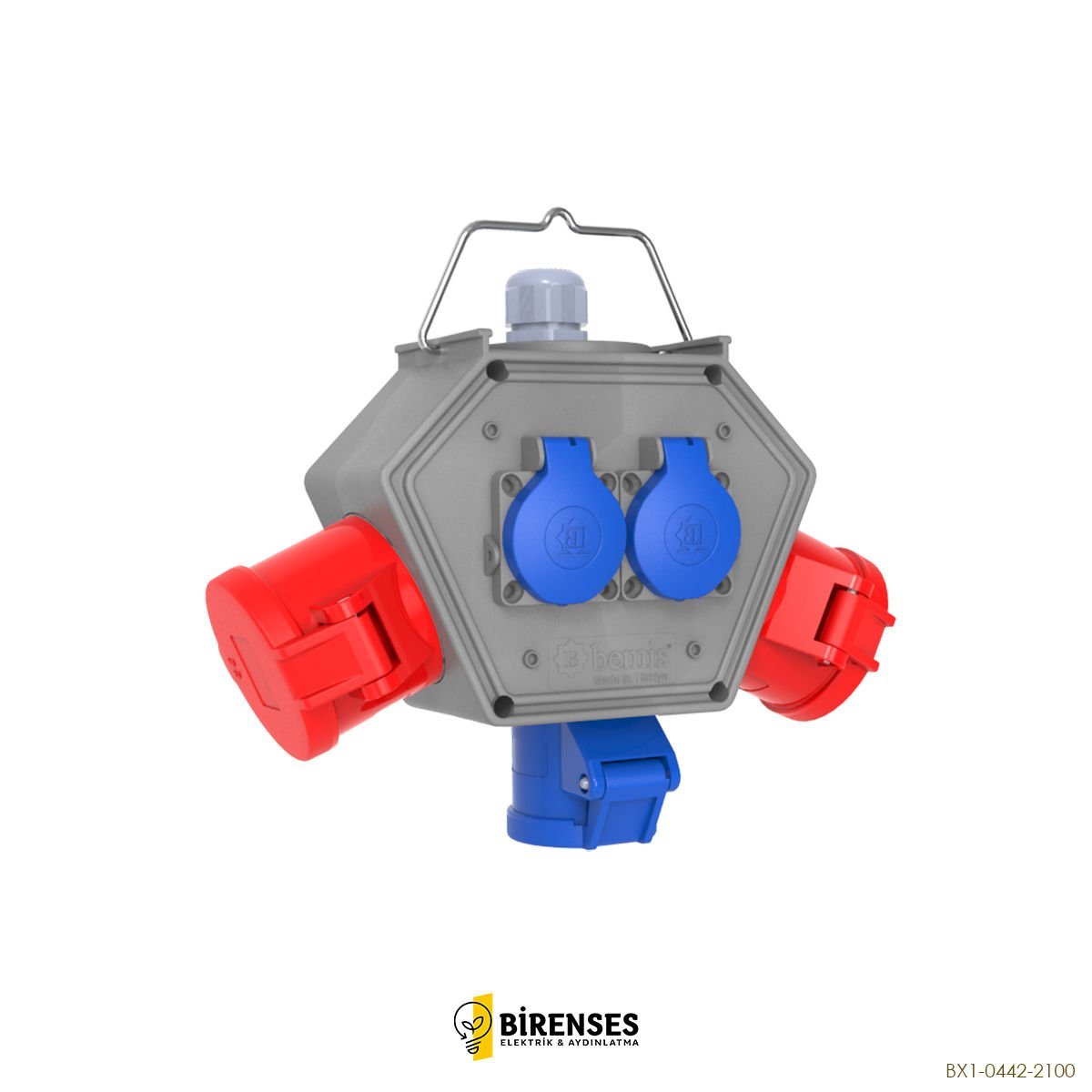 BEMİS CEE Norm 5/16A 2 Ad. + 3/16A 1 Ad. + 1/16A 2 Ad. Box BX1-0442-2100