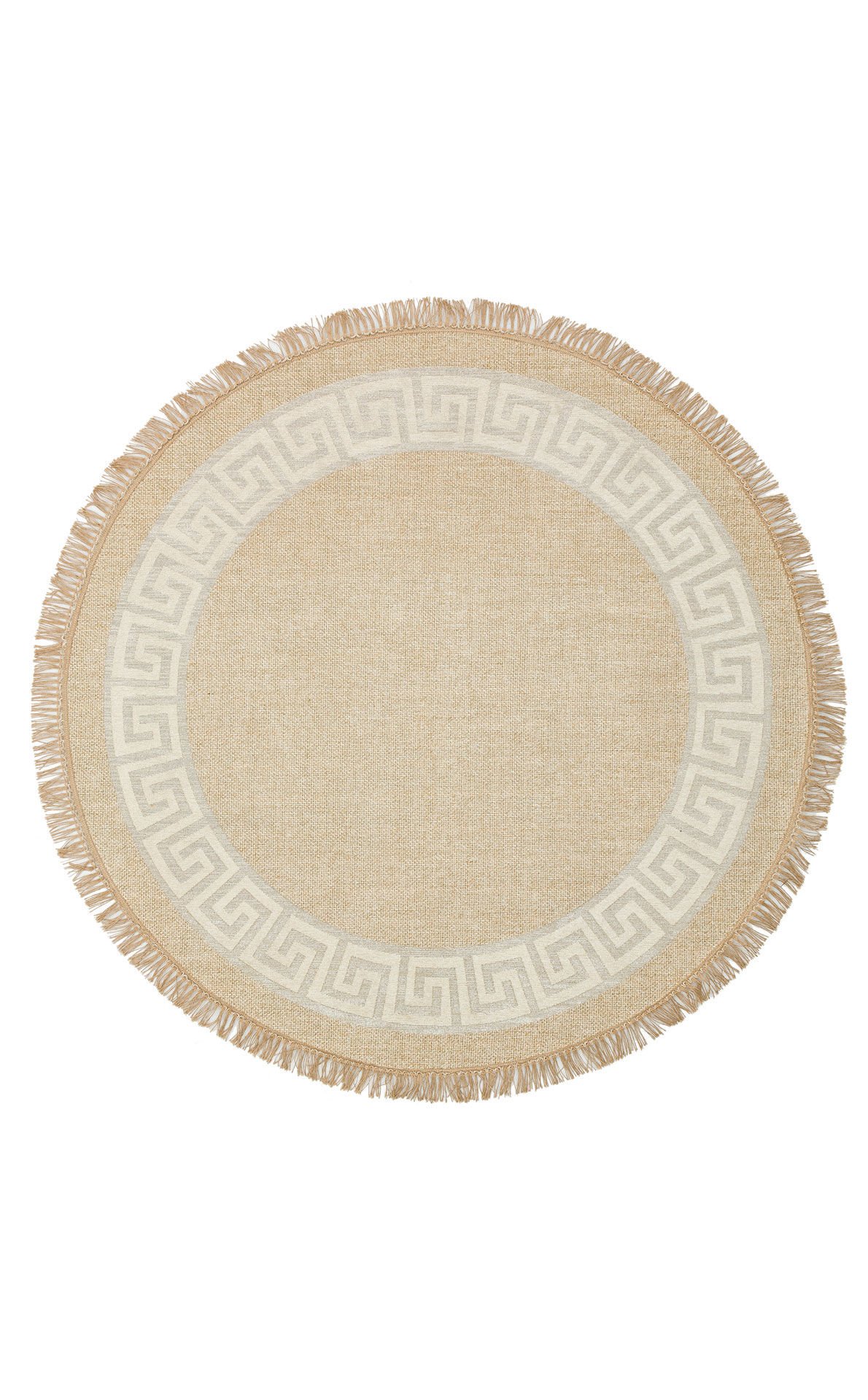 BROOKLYN BRK 11 NATURAL WHITE Q  Hasır Görünümlü Kaymaz Renkli Dokuma Modern Kilim