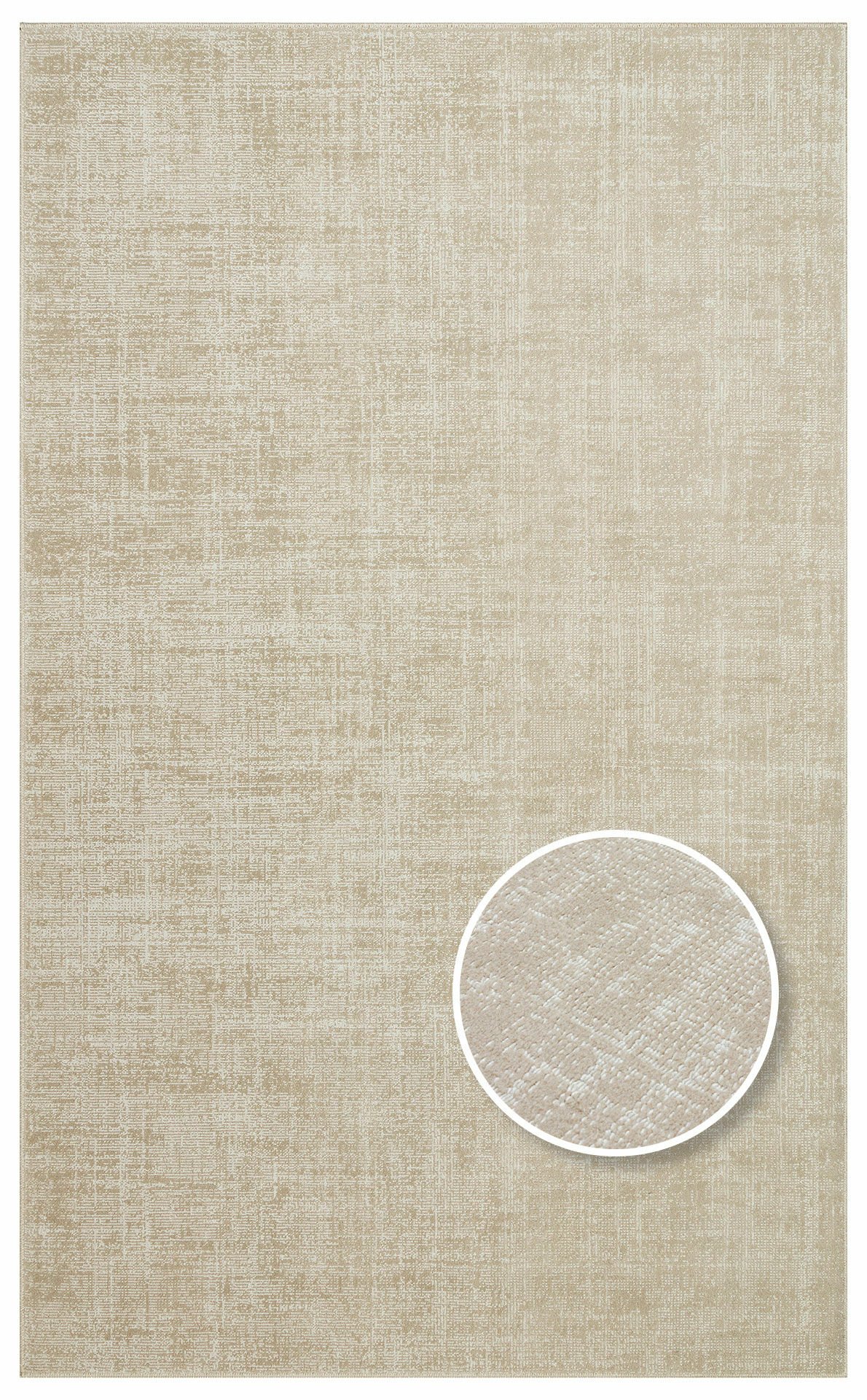 KALAHARI KLH PLAIN BEIGE Özel Dokuma Tekniği ile Üretilen Modern Sade Desenli Makine Halısı