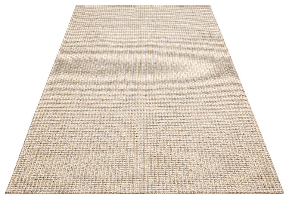 BROOKLYN BRK 01 CREAM SILVER Hasır Görünümlü Kaymaz Renkli Dokuma Modern Kilim