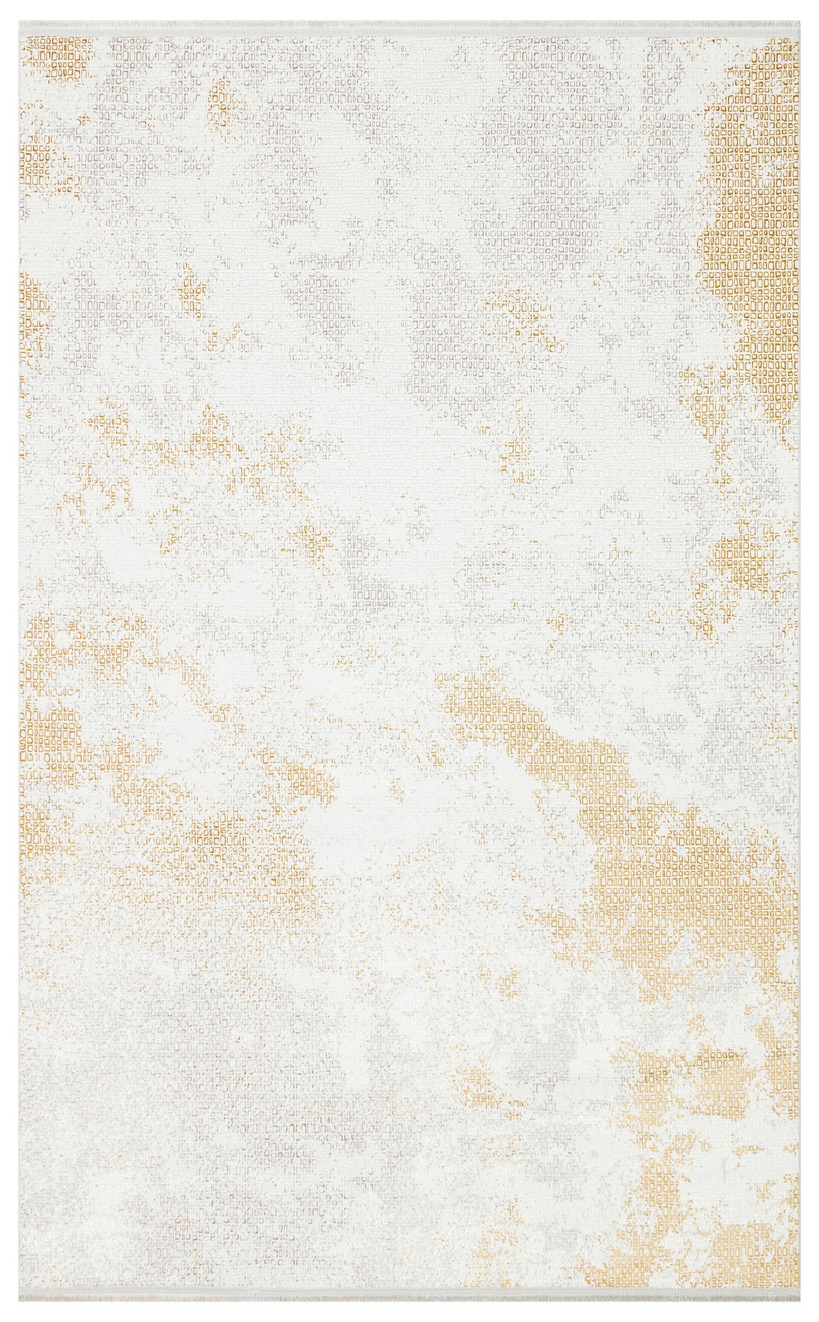 SATEEN ST 108 CREAM GOLD Hav Toz Vermez Yıkanabilir Kaymaz İnce Dokuma Modern Halı