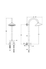 Liquid Tom Dixon Termostatik Duş Sistemi A47219 Krom