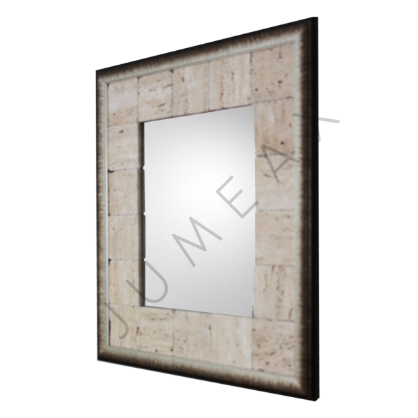 Jumeax Traverten TRV002 Mozaik Dikdörtgen Ayna 65x55