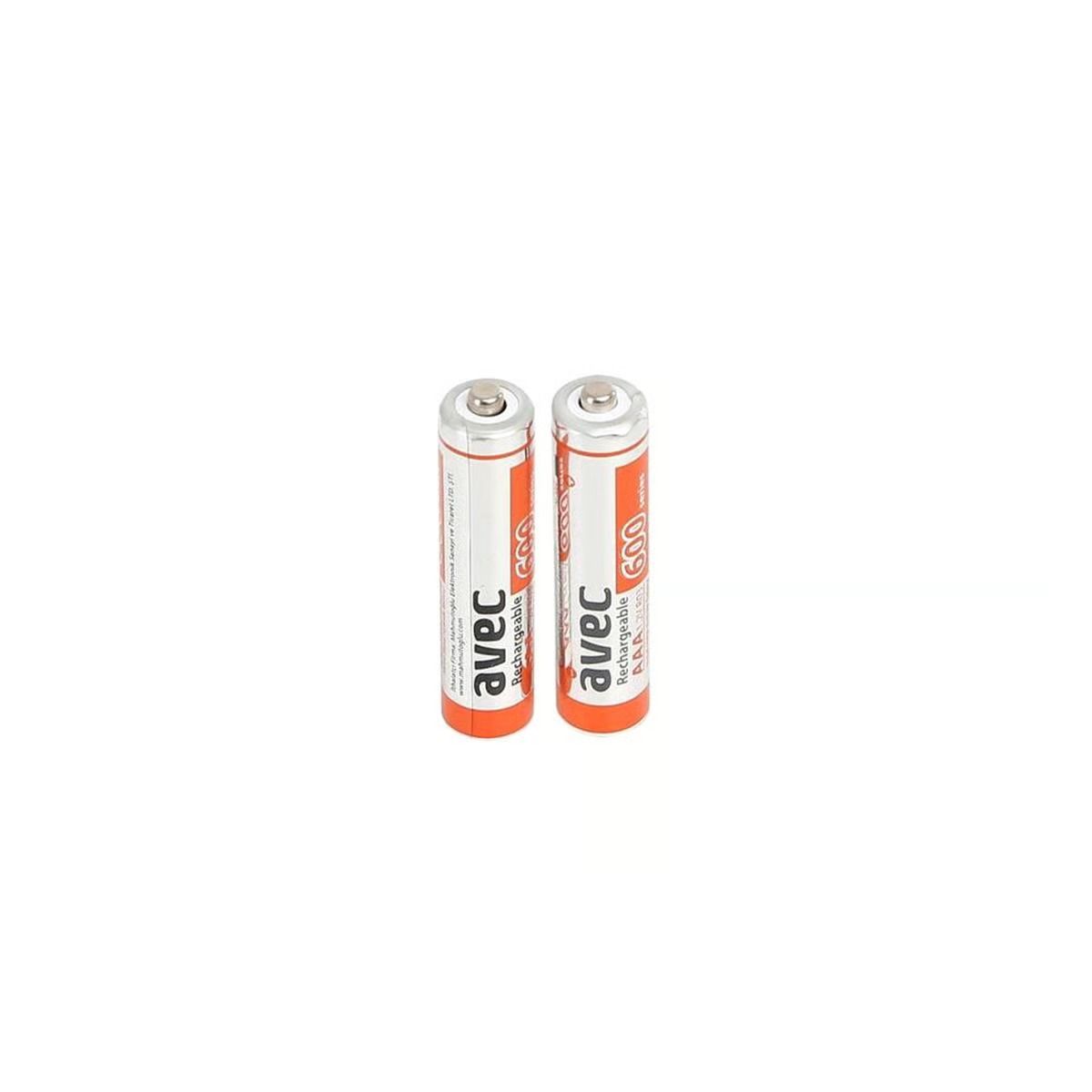 Avec Şarjlı Pil 600 Mah İnce 2'li