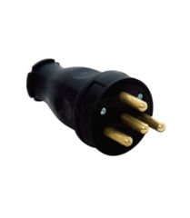 Trifaze Kauçuk Erkek Fiş 3x25ah 380v