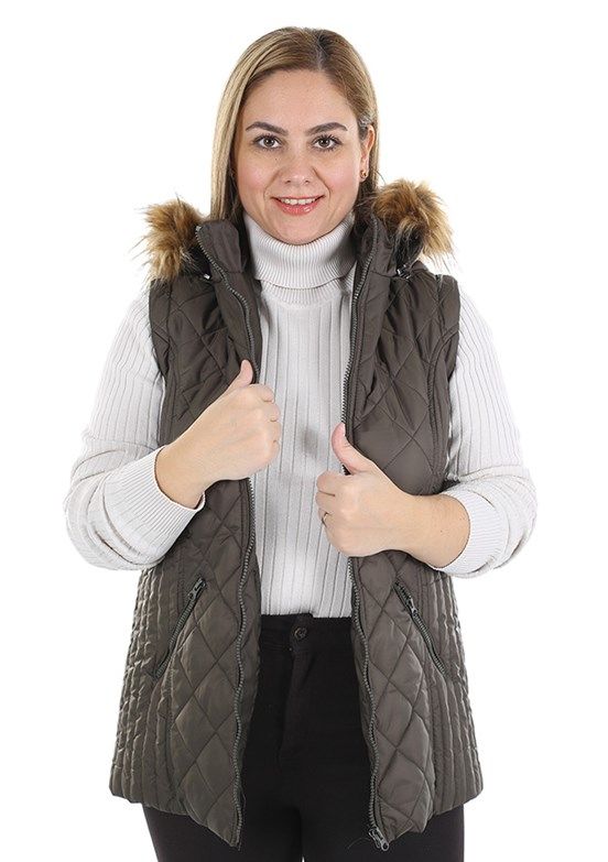 Dior Kadın Kapüşonlu Yelek