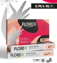 Florex Eldiven Şeffaf 100'lü Paket