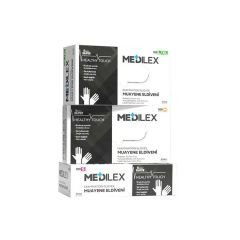 Reflex Medilex Pudrasız Muayene Eldiveni Siyah S Beden 100'lü Paket
