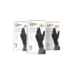Reflex Slim Fit Pudrasız Eldiven Siyah M Beden Yeni Nesil Teknoloji 100'lü Paket