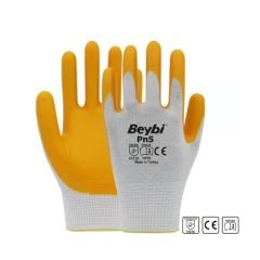Beybi PN5 Sarı Nitril İş Eldiveni
