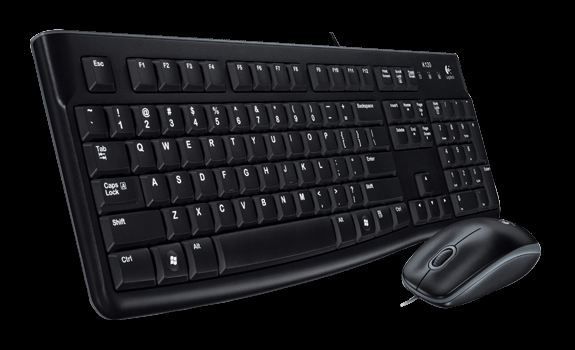 920-002560 MK120 Kablolu Q TR Siyah Klavye Mouse Set